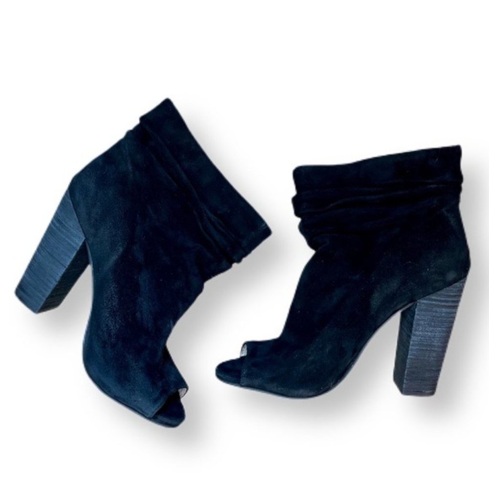 Chinese Laundry Kristin Cavallari Laurel Black Peep Toe Bootie Women's Size 8.5